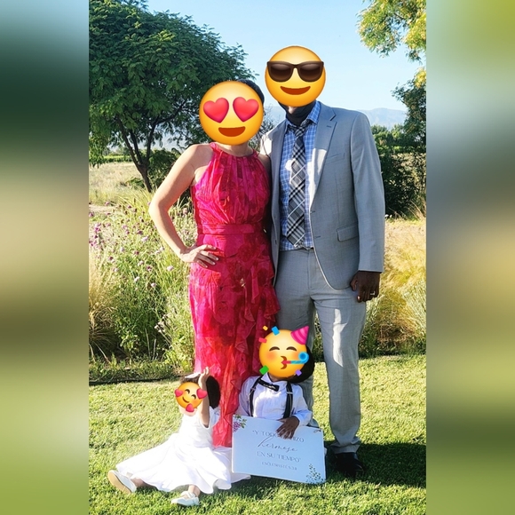 Betsy & Adam Fuchsia Asymmetrical Dress - Picture 9 of 9